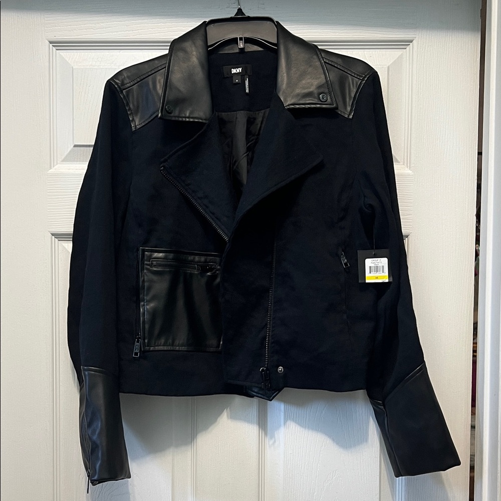 DKNY Women's Black Leather Jacket